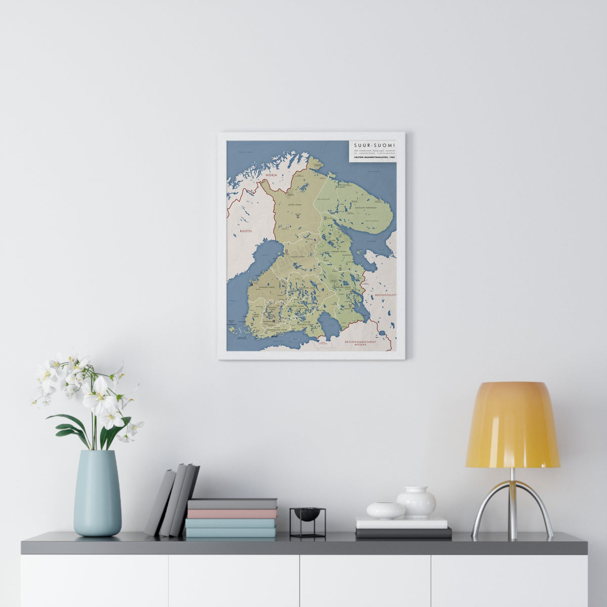 Suur-Suomi kehystetty taulu