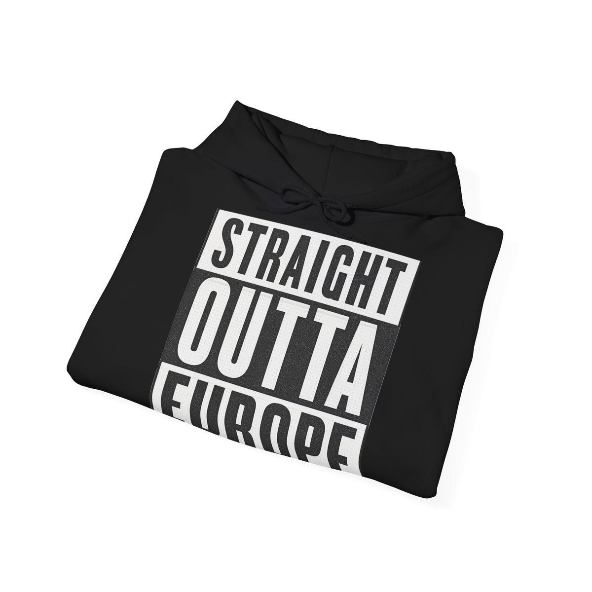 Straight Outta Europe Women's Hoodie Pullover Black EUWEAR