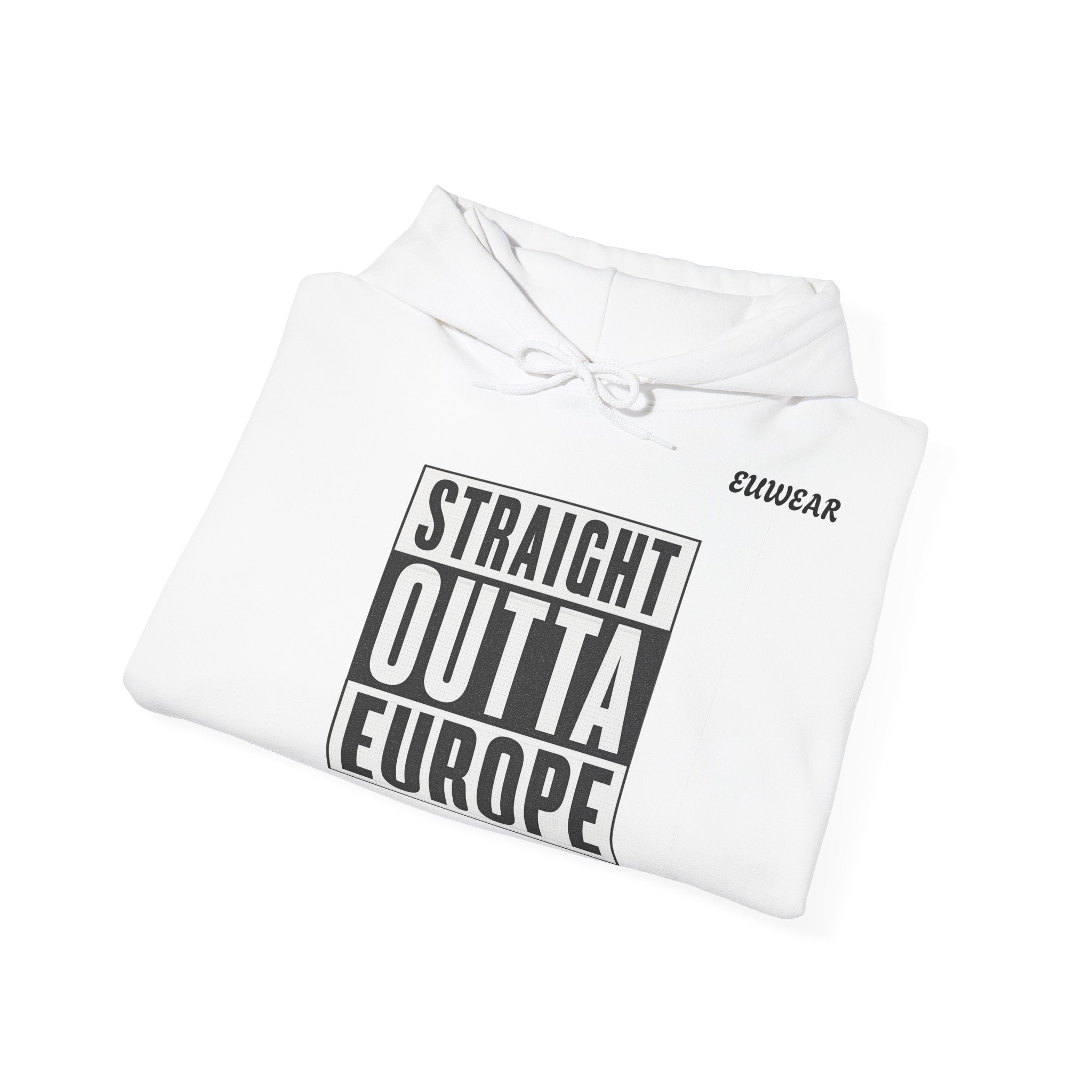 Straight Outta Europe Hoodie Pullover White EUWEAR