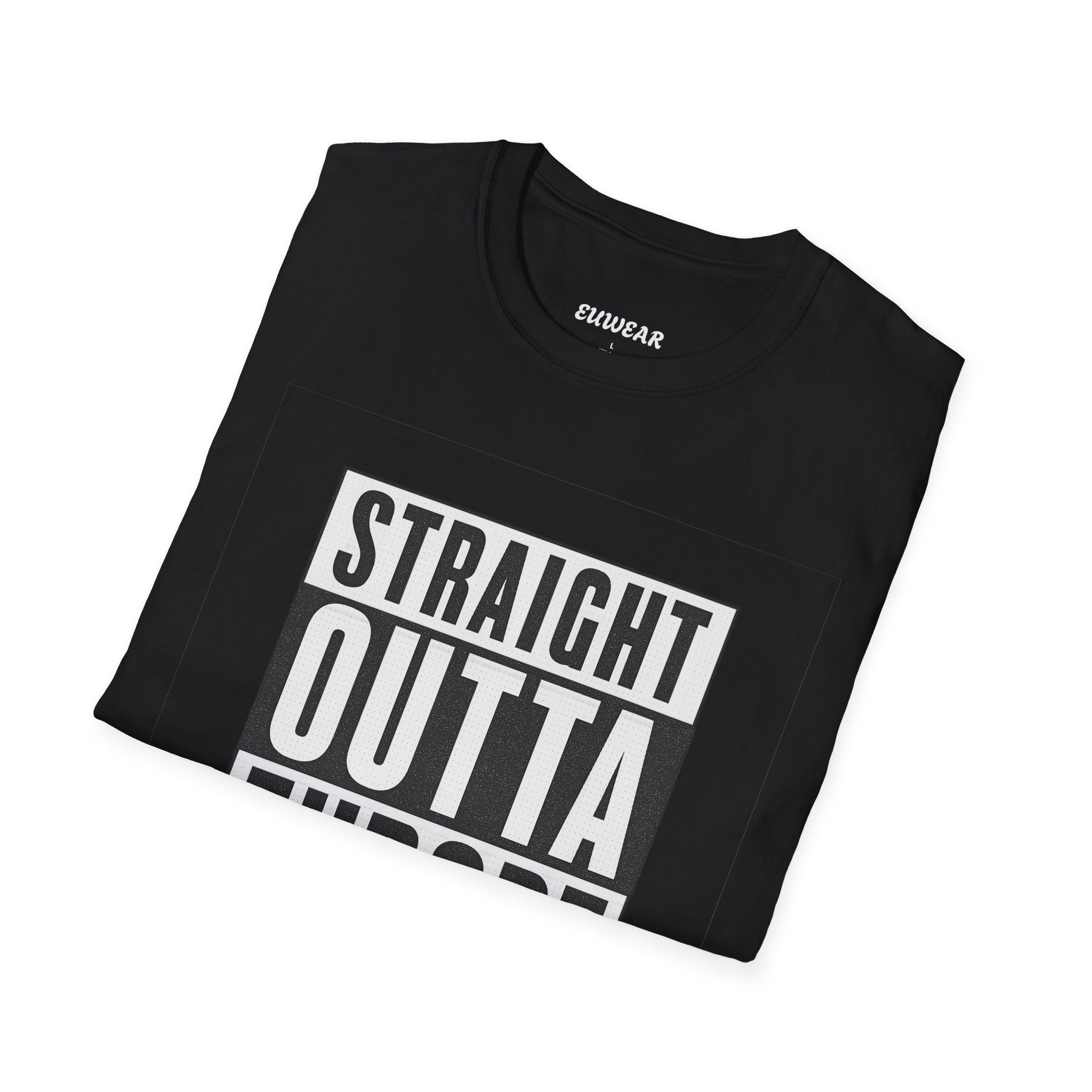 Straight Outta Europe Men's T-Shirt Black EUWEAR