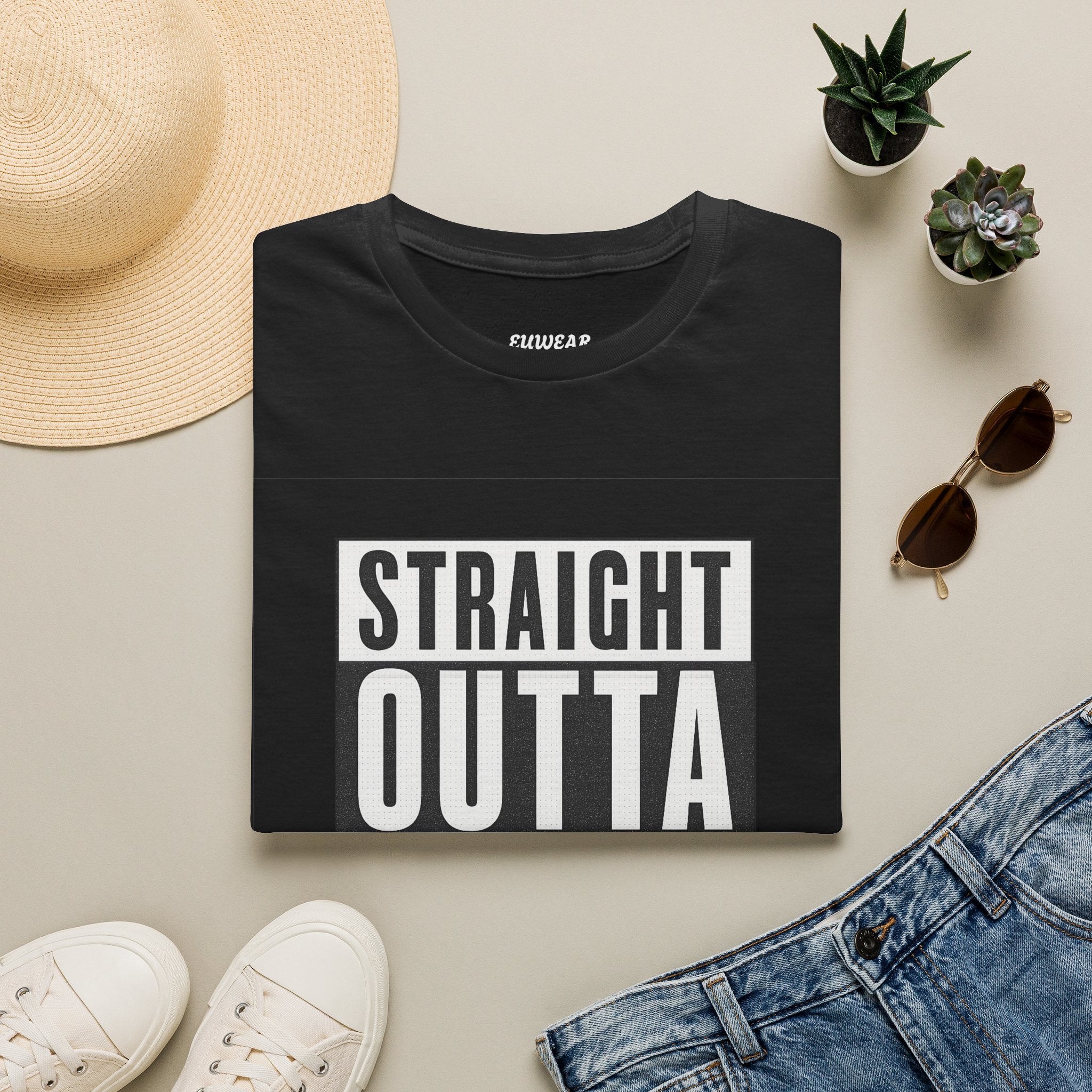 Straight Outta Europe Men's T-Shirt Black EUWEAR