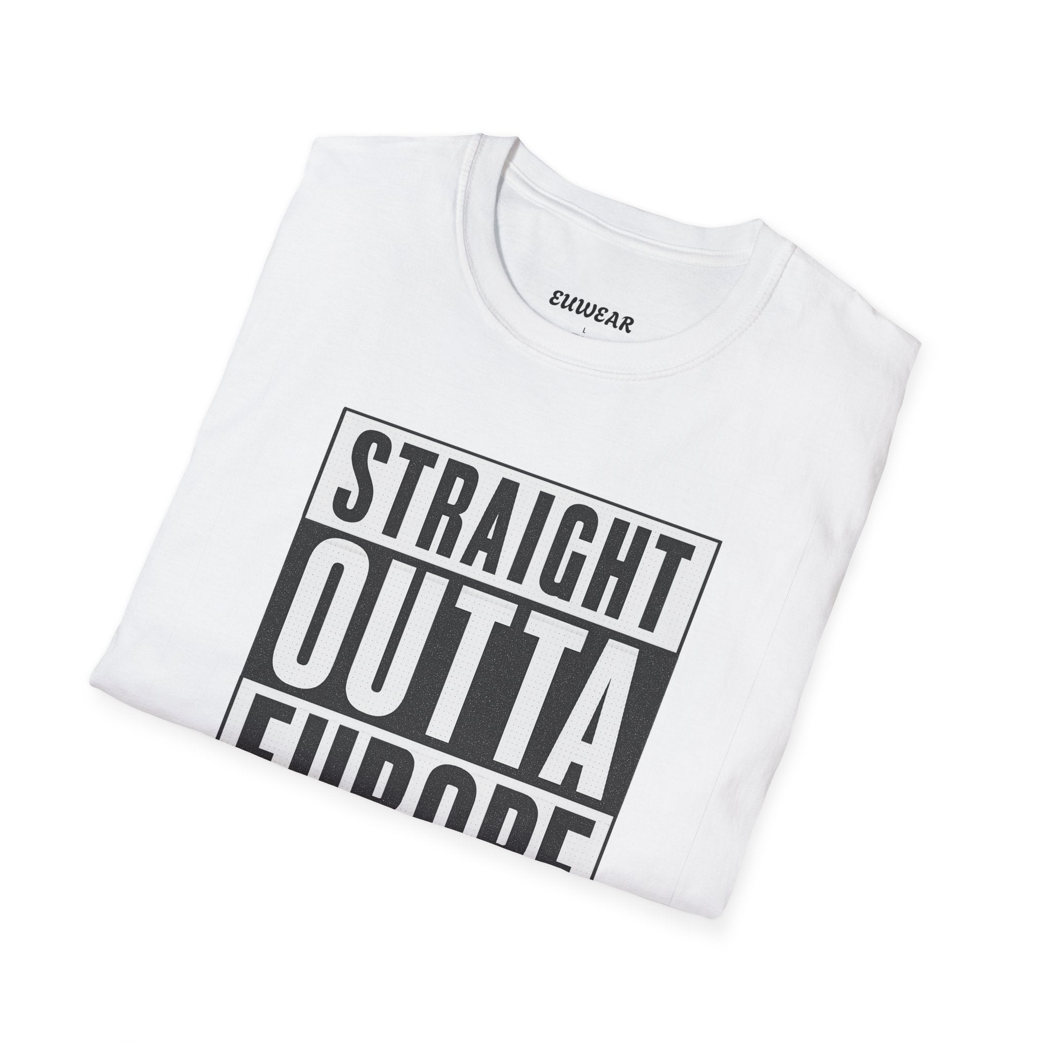 Straight Outta Europe Men's T-Shirt White EUWEAR