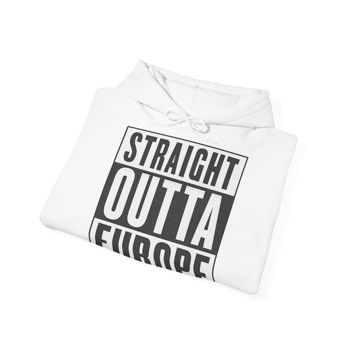Straight Outta Europe Women's Hoodie Pullover White EUWEAR