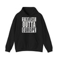 Sweat à capuche Femme "Straight Outta Europe" noir EUWEAR