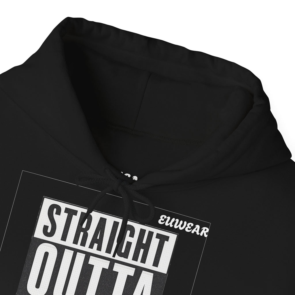 Straight Outta Europe Women's Hoodie Pullover Black EUWEAR