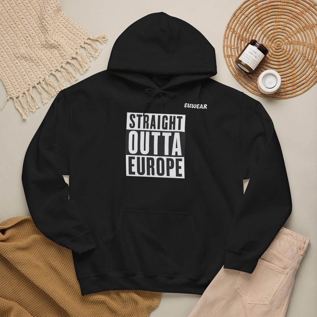 Straight Outta Europe Hoodie Pullover Black EUWEAR