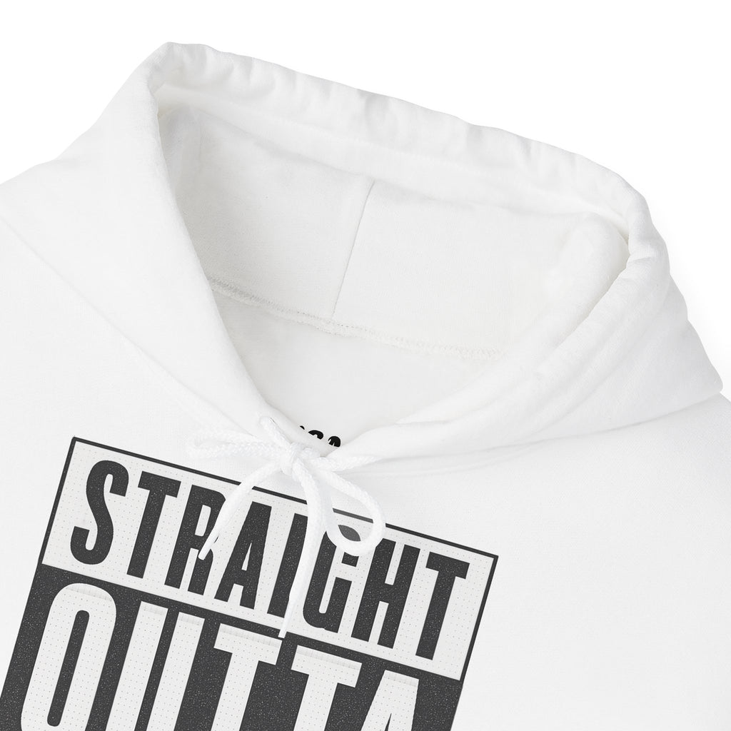 Sweat à capuche femme Straight Outta Europe Blanc EUWEAR