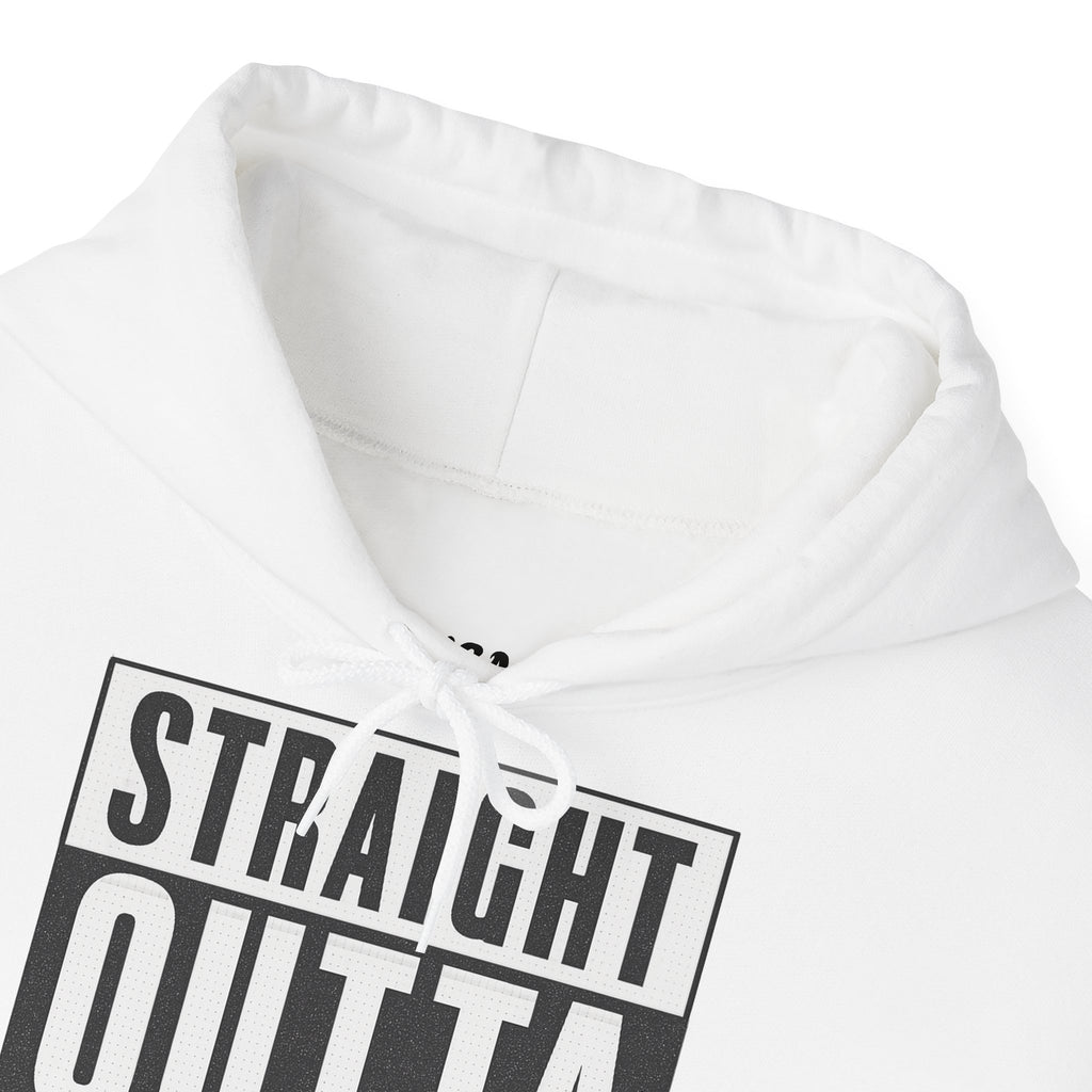 Straight Outta Europe Men's Hoodie Pullover White EUWEAR