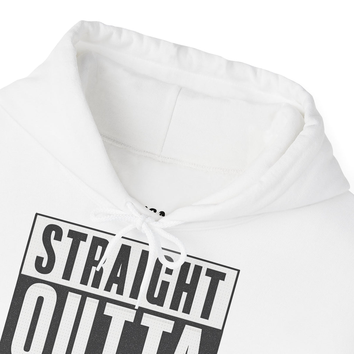Straight Outta Europe Men's Hoodie Pullover White EUWEAR