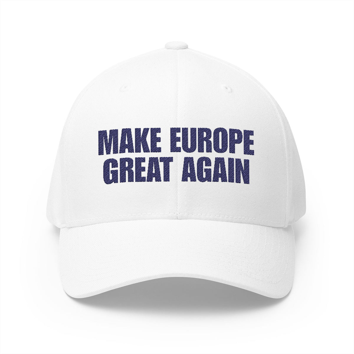 Make Europe Great Again Embroidered White Cap EUWEAR