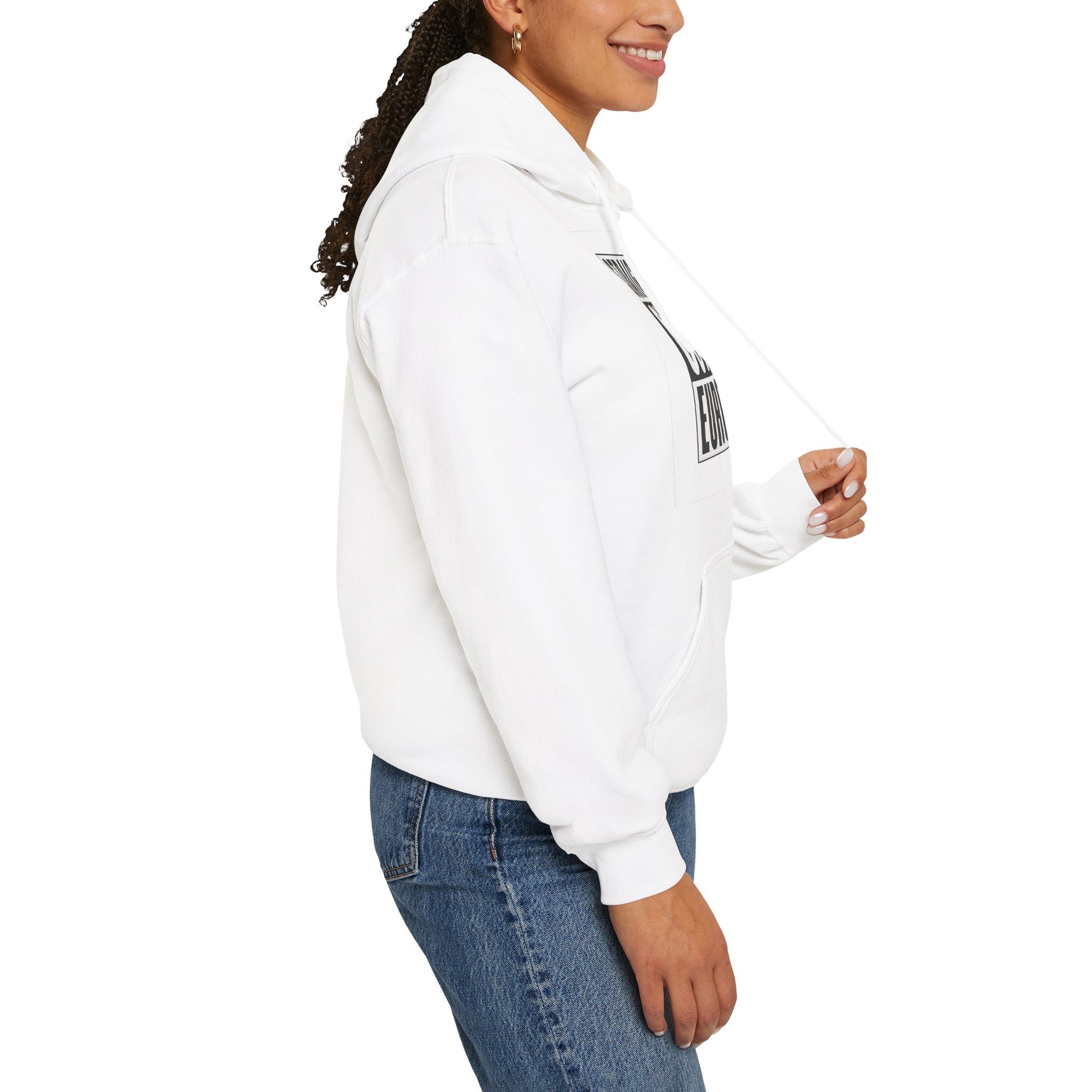 Straight Outta Europe Women's Hoodie Pullover White EUWEAR