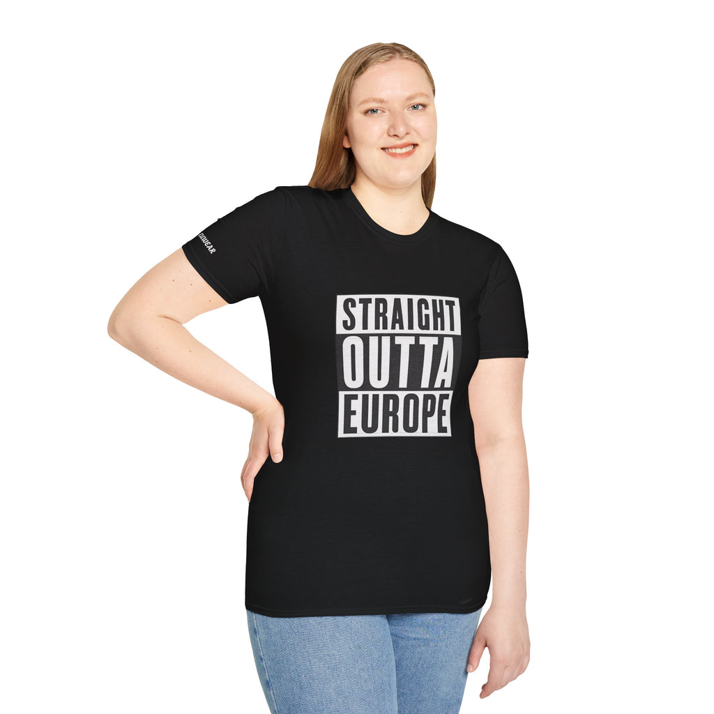 Straight Outta Europe T-Shirt Black EUWEAR