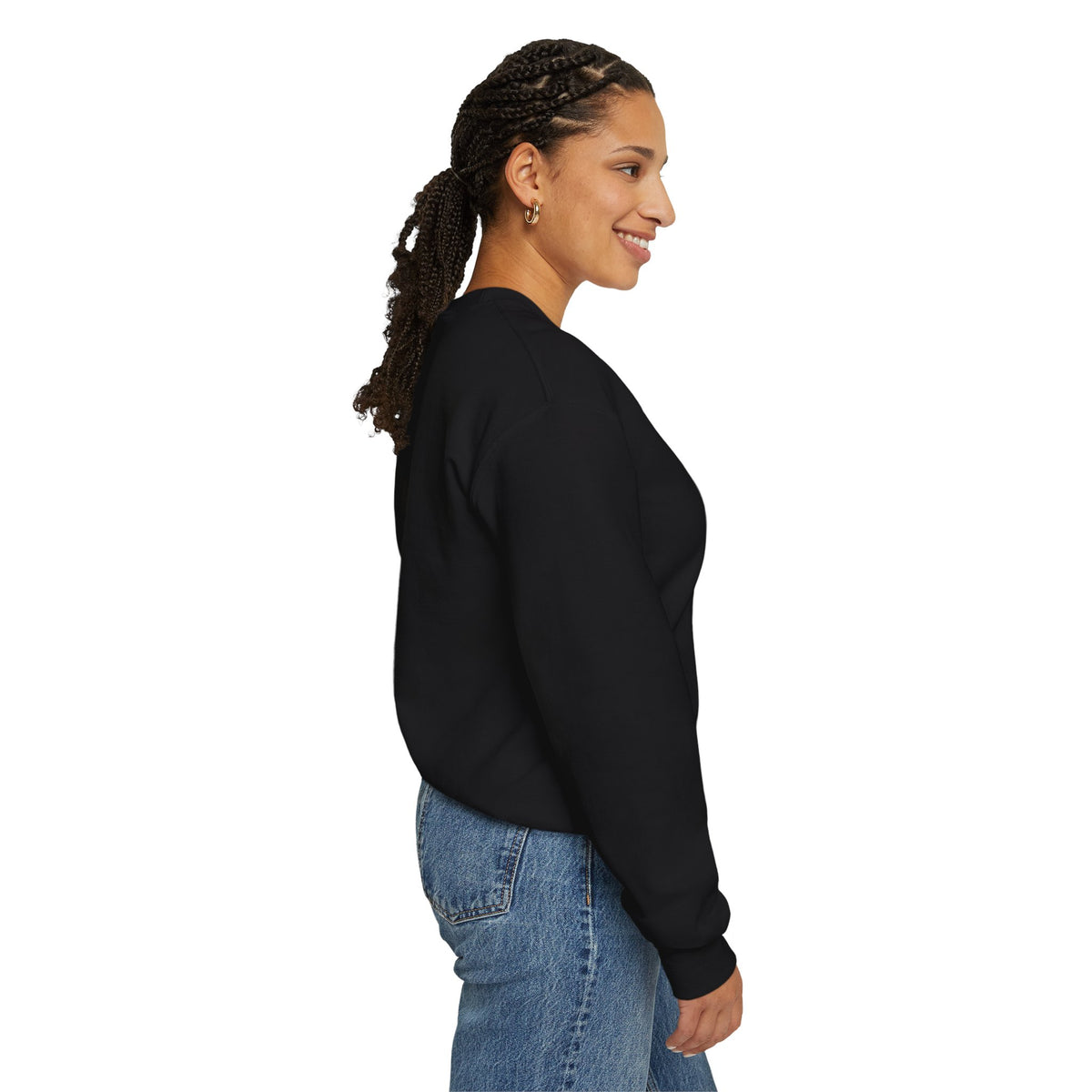 Straight Outta Europe Women's Crew neck Sweatshirt Black EUWEAR