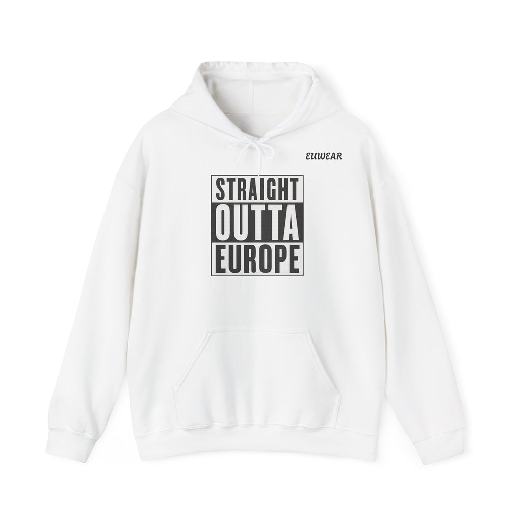 Straight Outta Europe Hoodie Pullover White EUWEAR