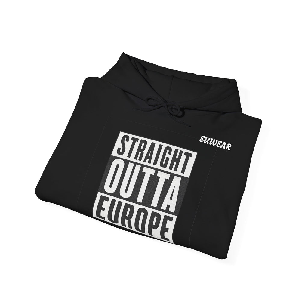 Straight Outta Europe Hoodie Pullover Black EUWEAR