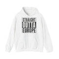 Straight Outta Europe Men's Hoodie Pullover White EUWEAR