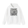 Sweat à capuche femme Straight Outta Europe Blanc EUWEAR