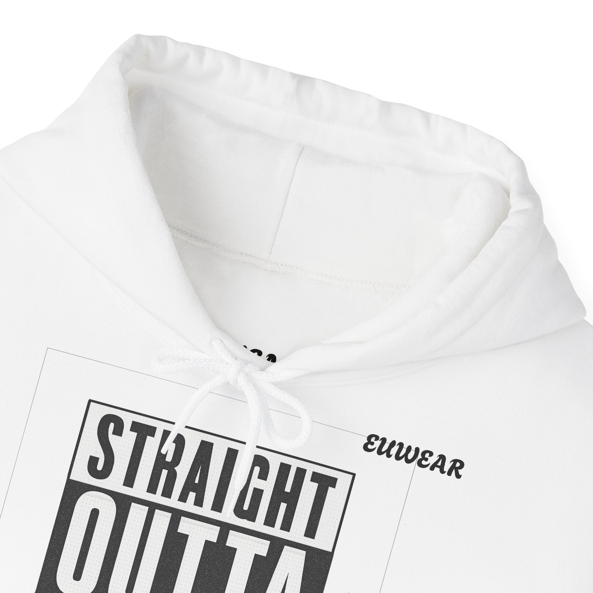 Straight Outta Europe Women's Hoodie Pullover White EUWEAR