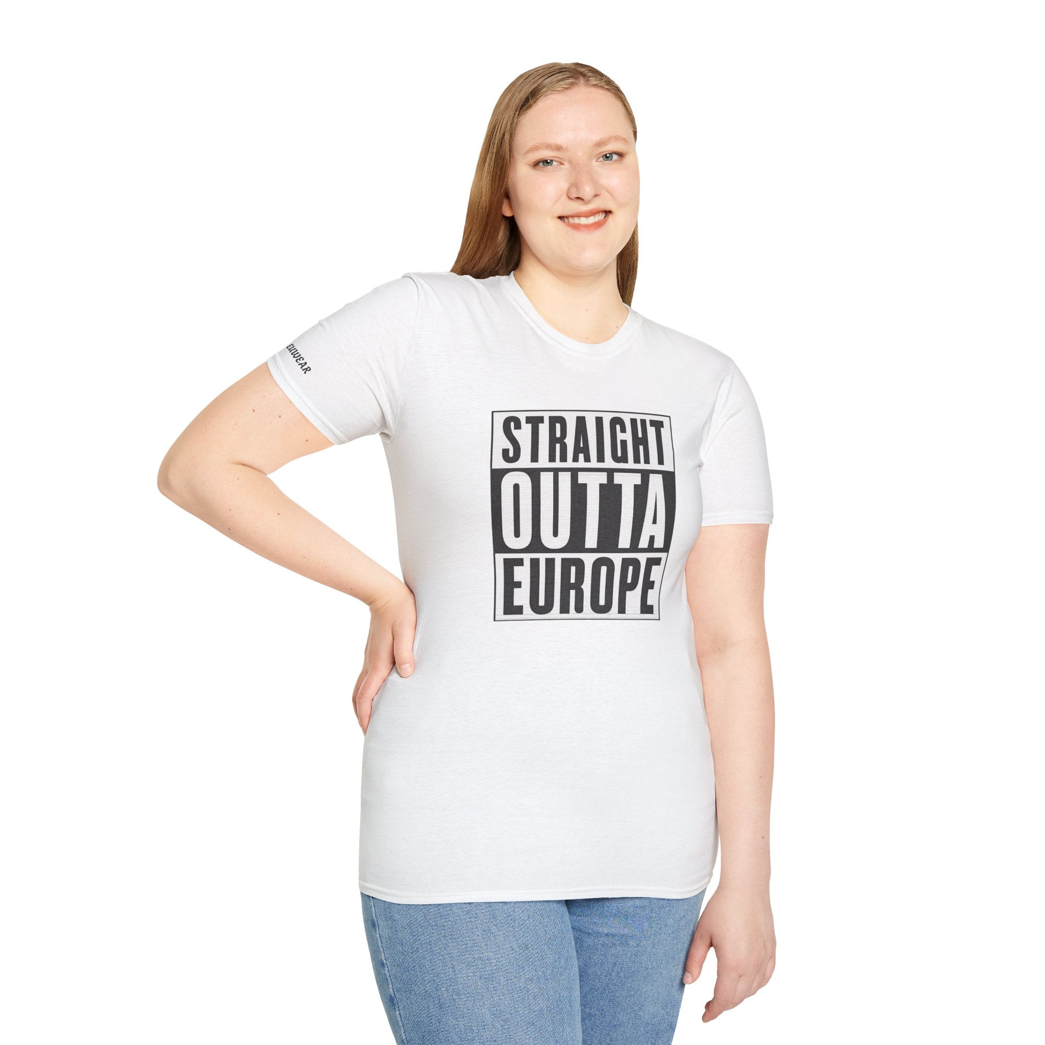 Straight Outta Europe T-Shirt White EUWEAR